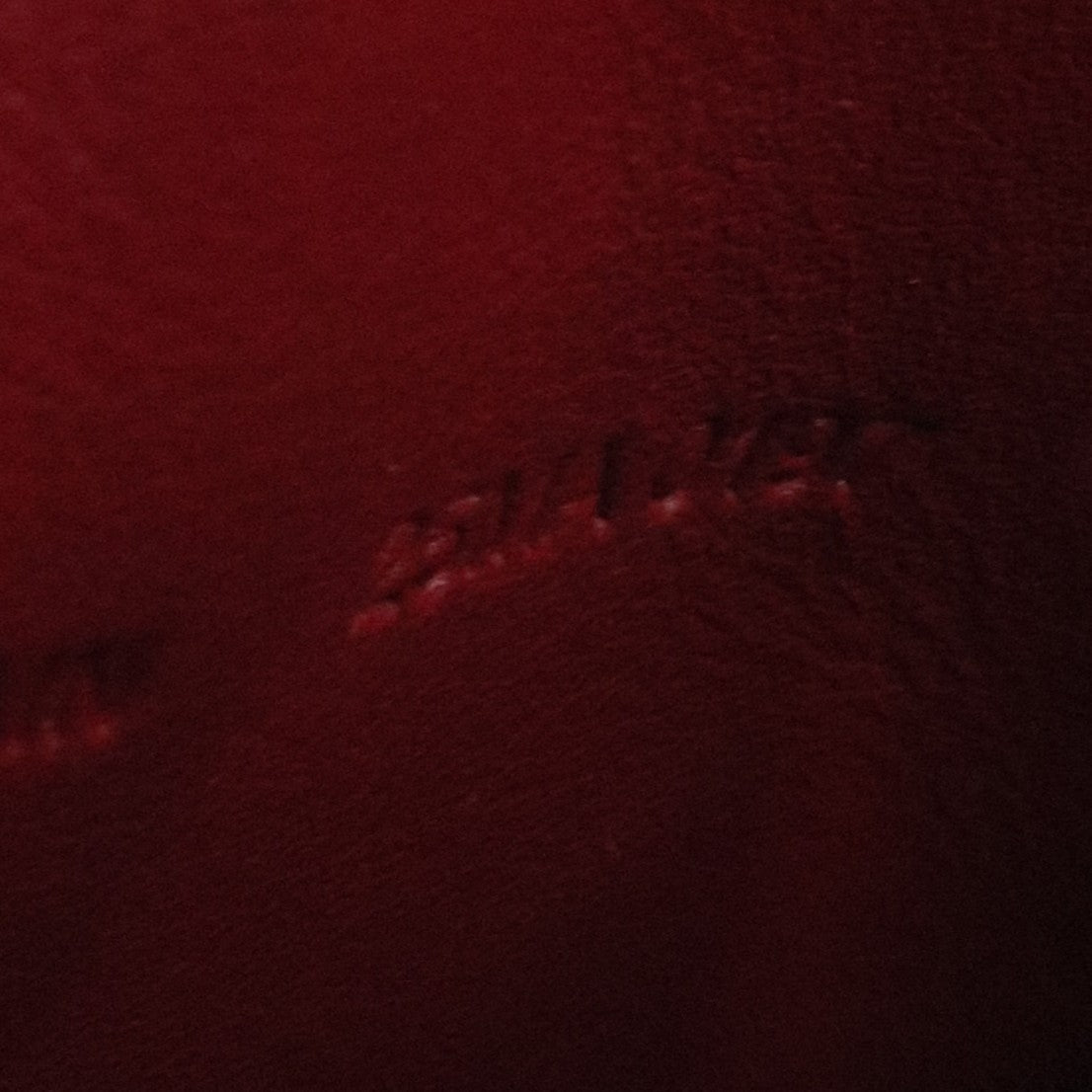 Red Cannage Quilted Patent Leather Lady Dior Gusset Card Case