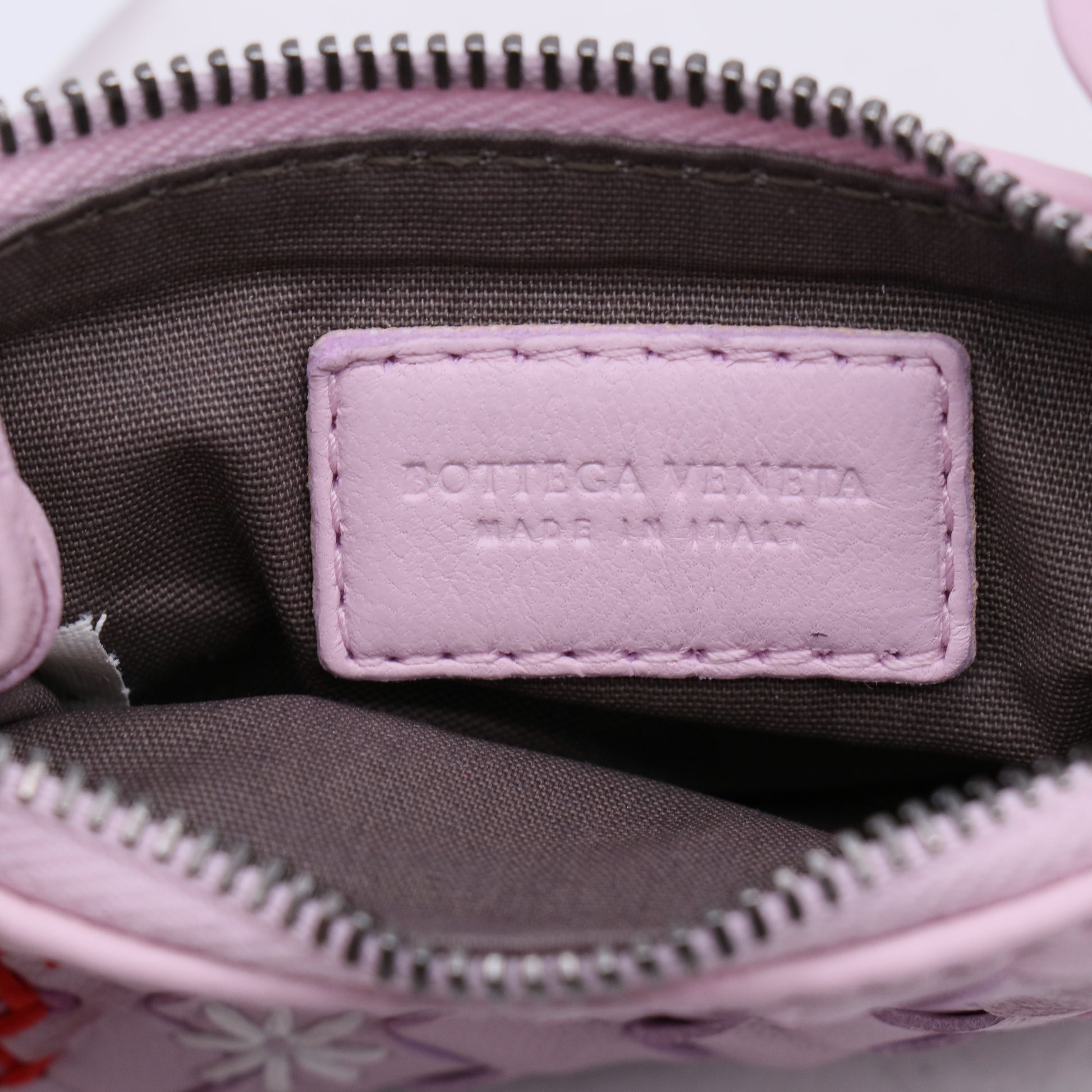 Bottega Veneta Intrecciato Embroidered Coin Purse Key Case W21257
