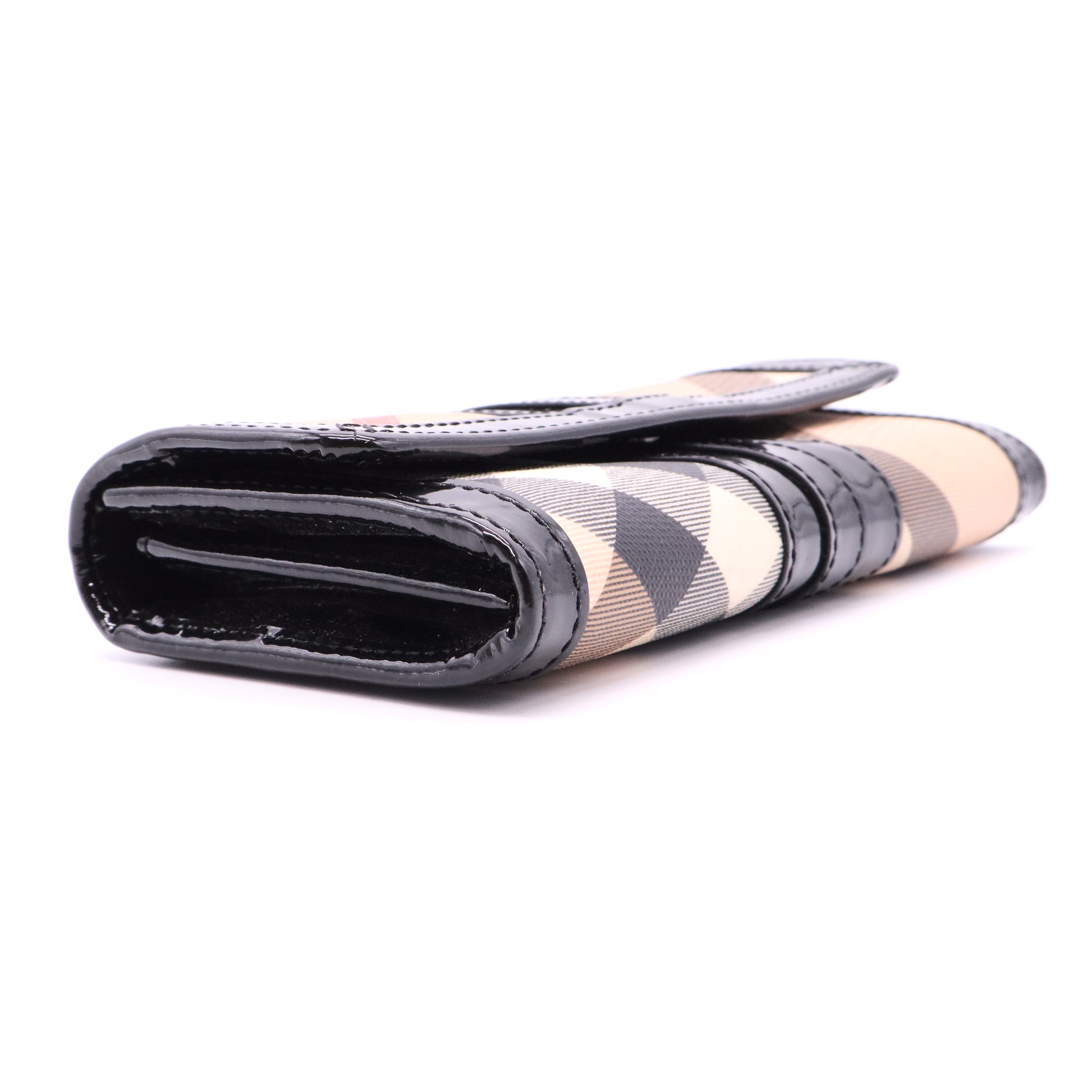 Supernova Check Coated Canvas Continental Wallet