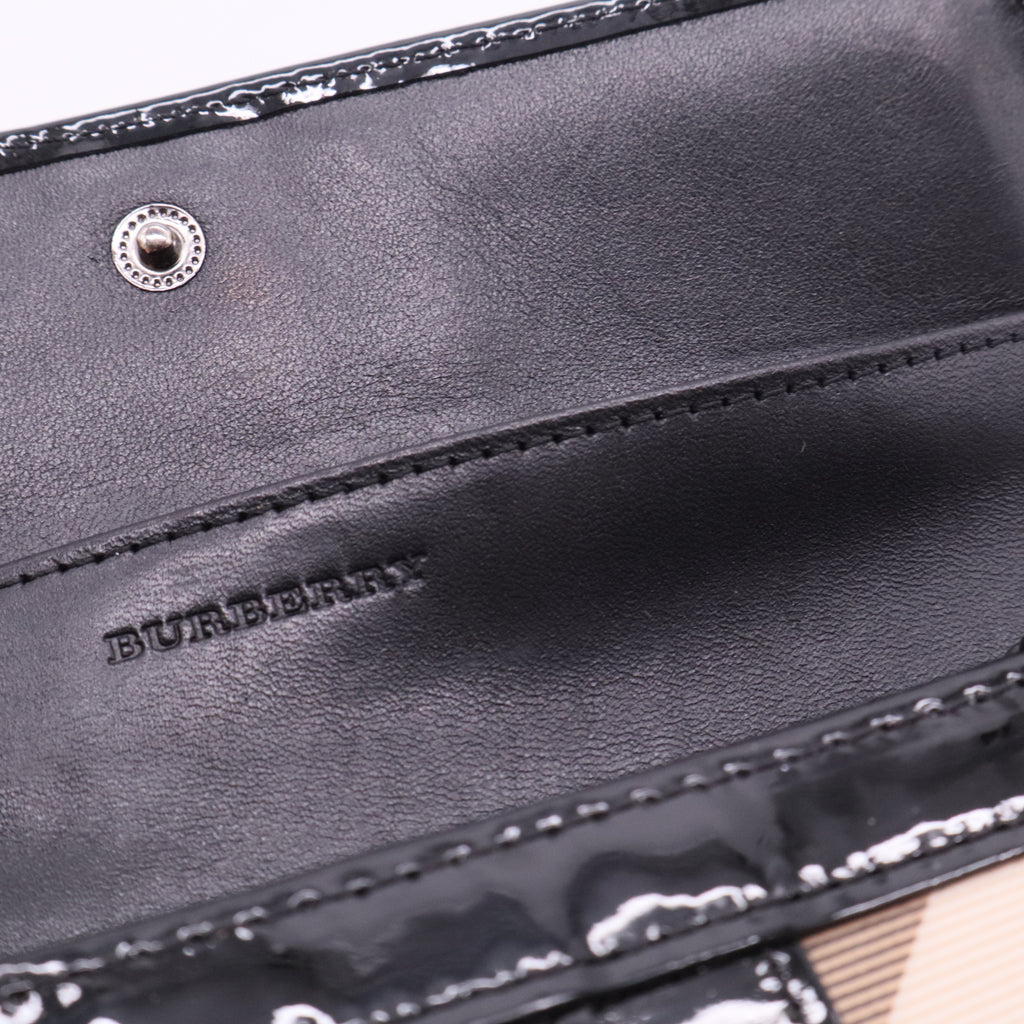 Supernova Check Coated Canvas Continental Wallet