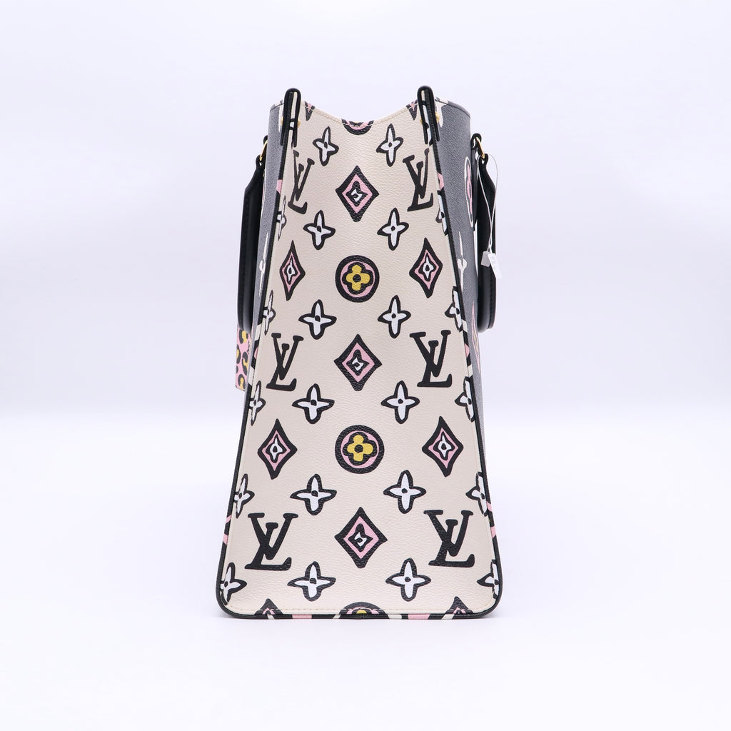 Limited edition OnTheGo Tote Wild at Heart Monogram Giant GM Twins LDJ3475