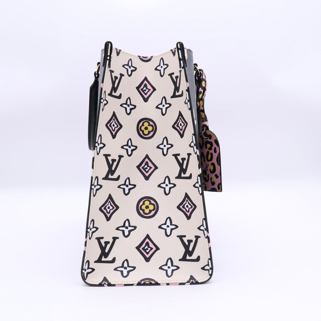 Limited edition OnTheGo Tote Wild at Heart Monogram Giant GM Twins LDJ3475