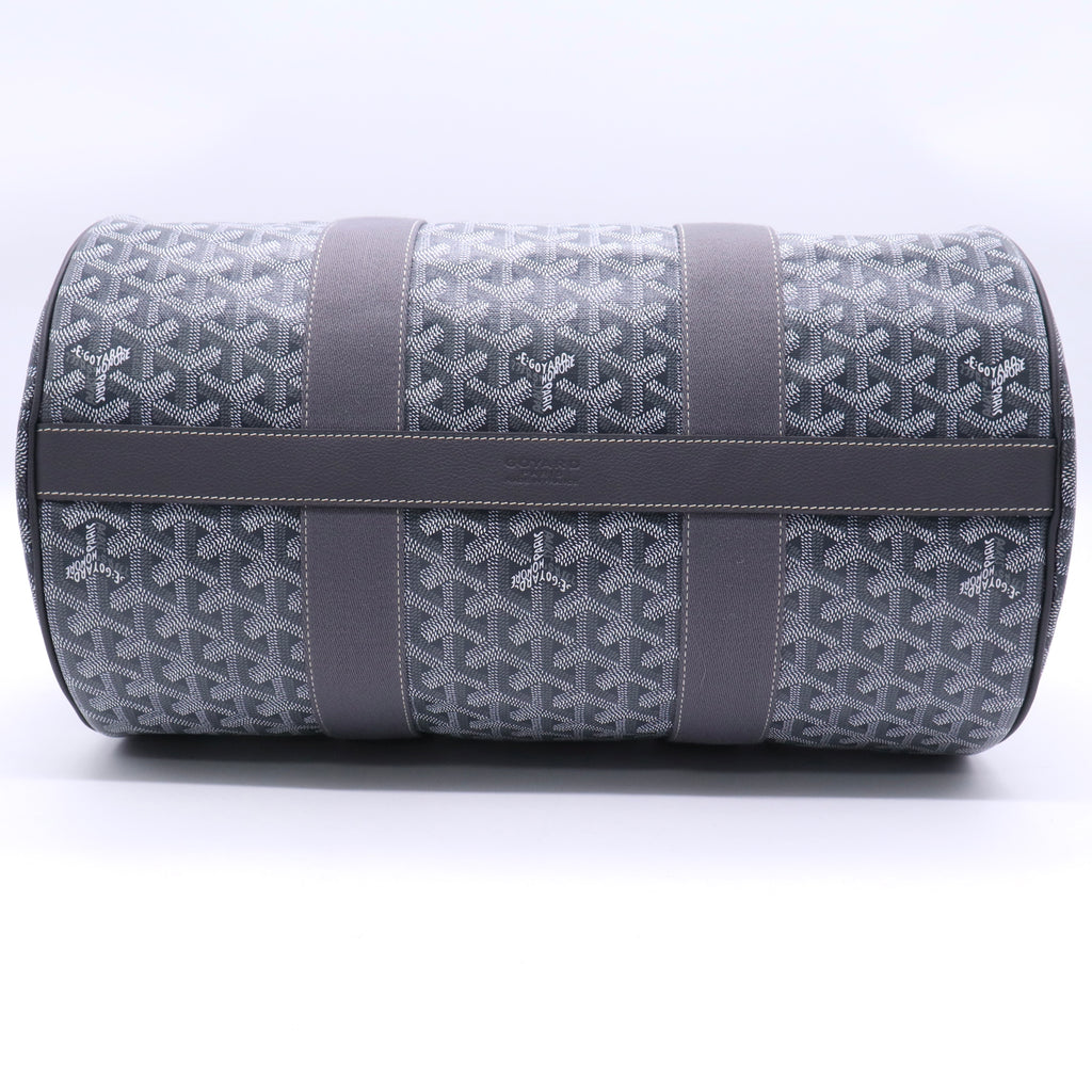 Goyardine Barrel 40 Sports Bag Dark Grey twins