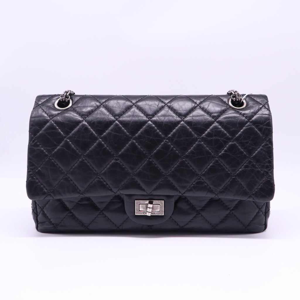 Reissue 2.55 Flap Bag Quilted Aged Calfskin 227 Twins LDJ4000