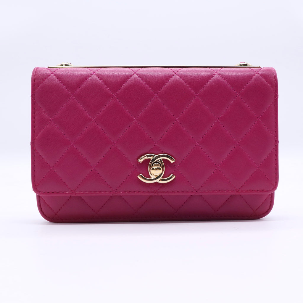 Chanel Trendy CC Wallet on Chain Quilted Lambskin twins LDJ3482