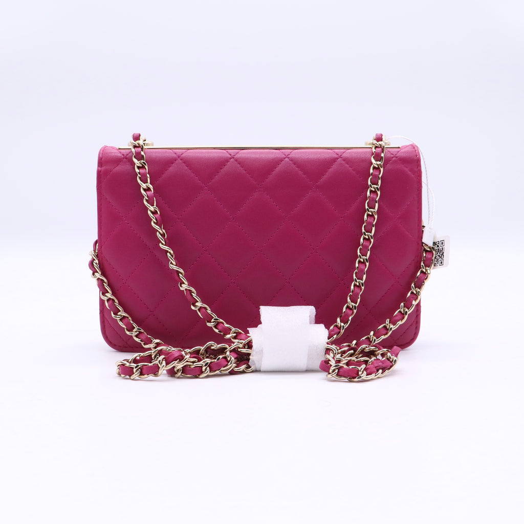 Chanel Trendy CC Wallet on Chain Quilted Lambskin twins LDJ3482