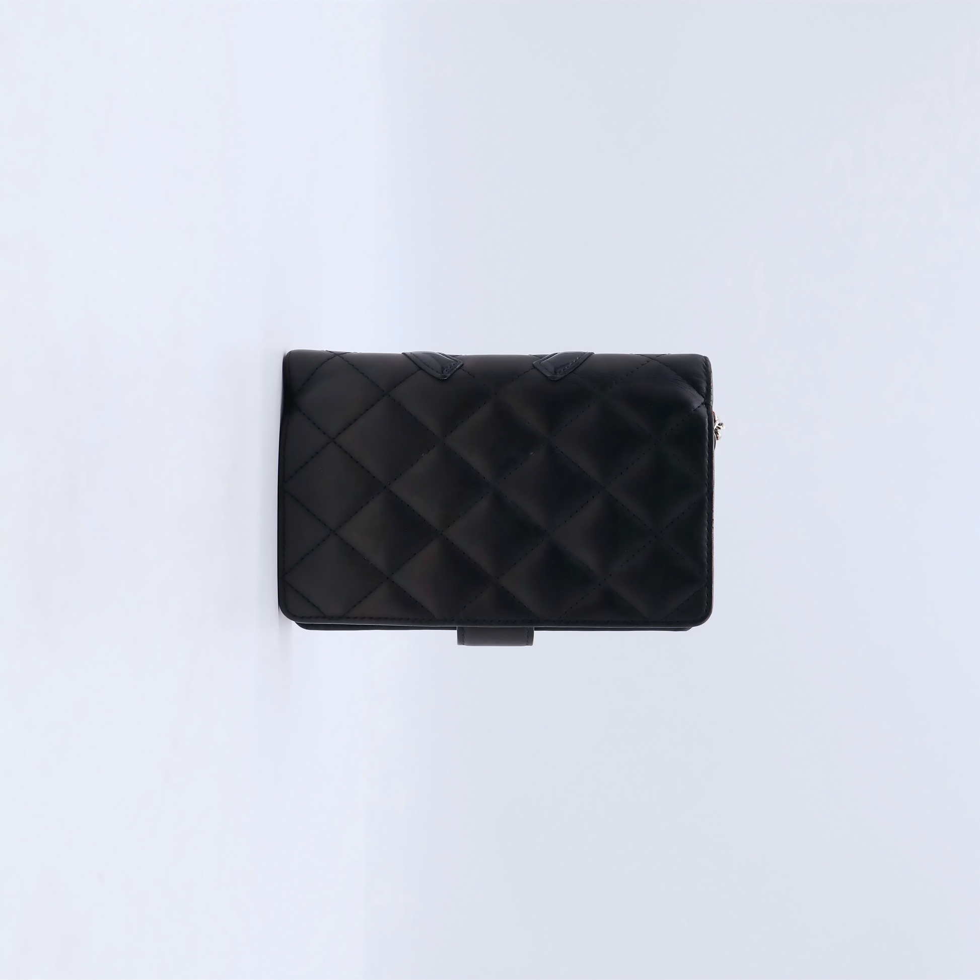 Chanel Cambon Compact Wallet Quilted Lambskin twins LDJ4324