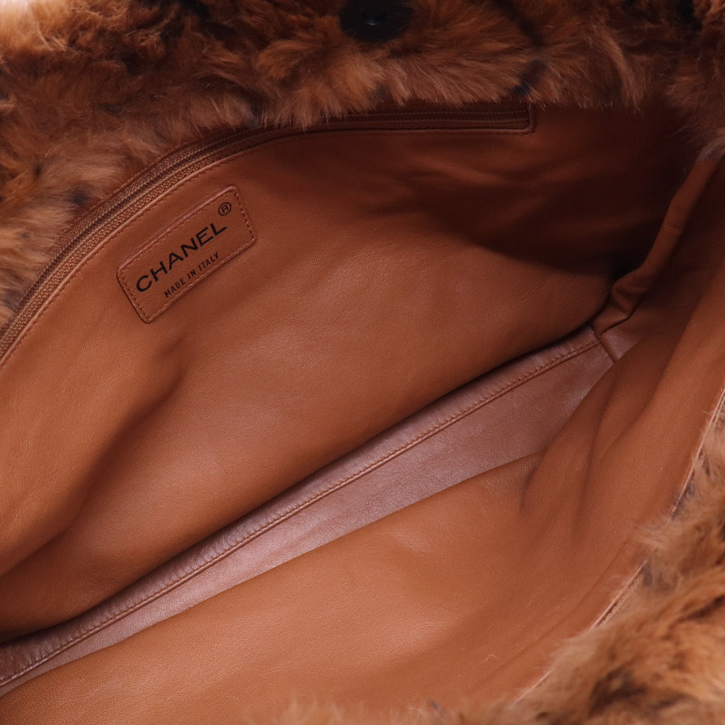 Rabbit Fur Shopping Tote B20142