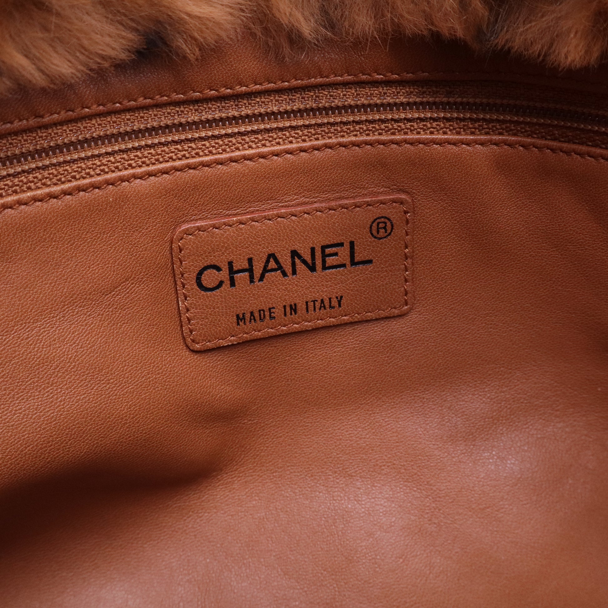 Rabbit Fur Shopping Tote B20142