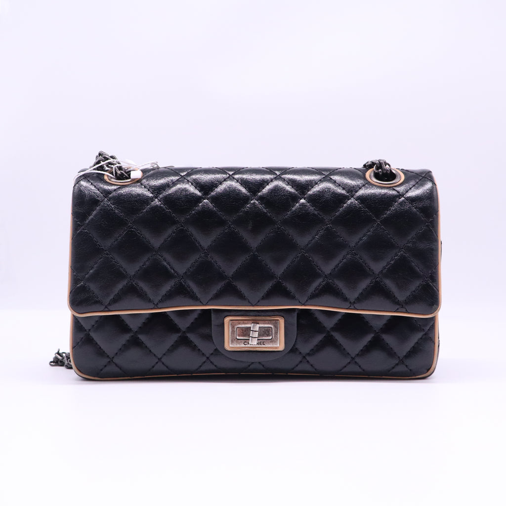 Reissue 2.55 Flap Bag Quilted Metallic Aged Calfskin 226 Twins LDJ4001