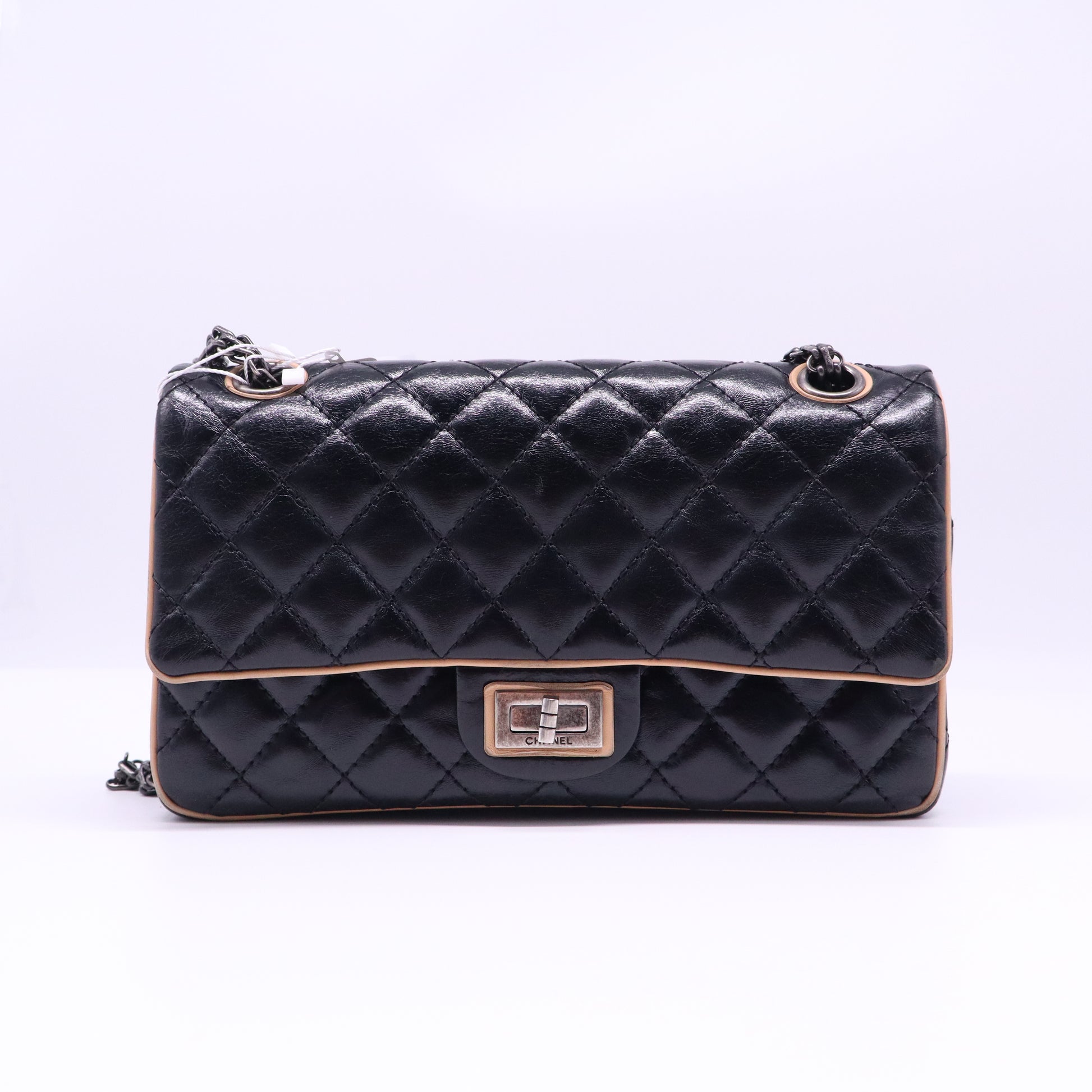 Reissue 2.55 Flap Bag Quilted Metallic Aged Calfskin 226 Twins LDJ4001