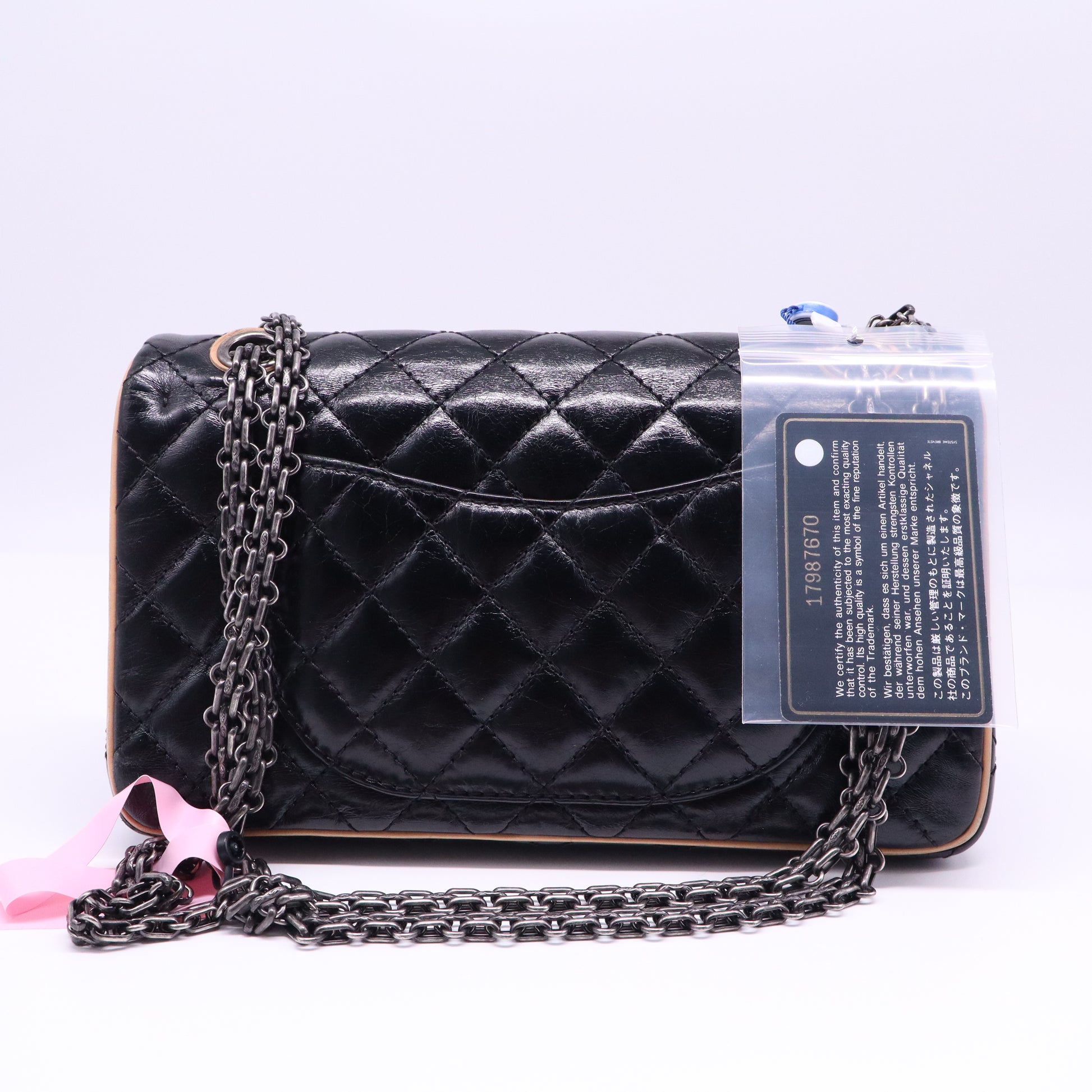 Reissue 2.55 Flap Bag Quilted Metallic Aged Calfskin 226 Twins LDJ4001