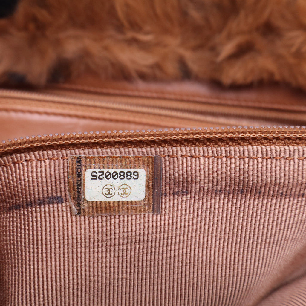 Rabbit Fur Shopping Tote B20142