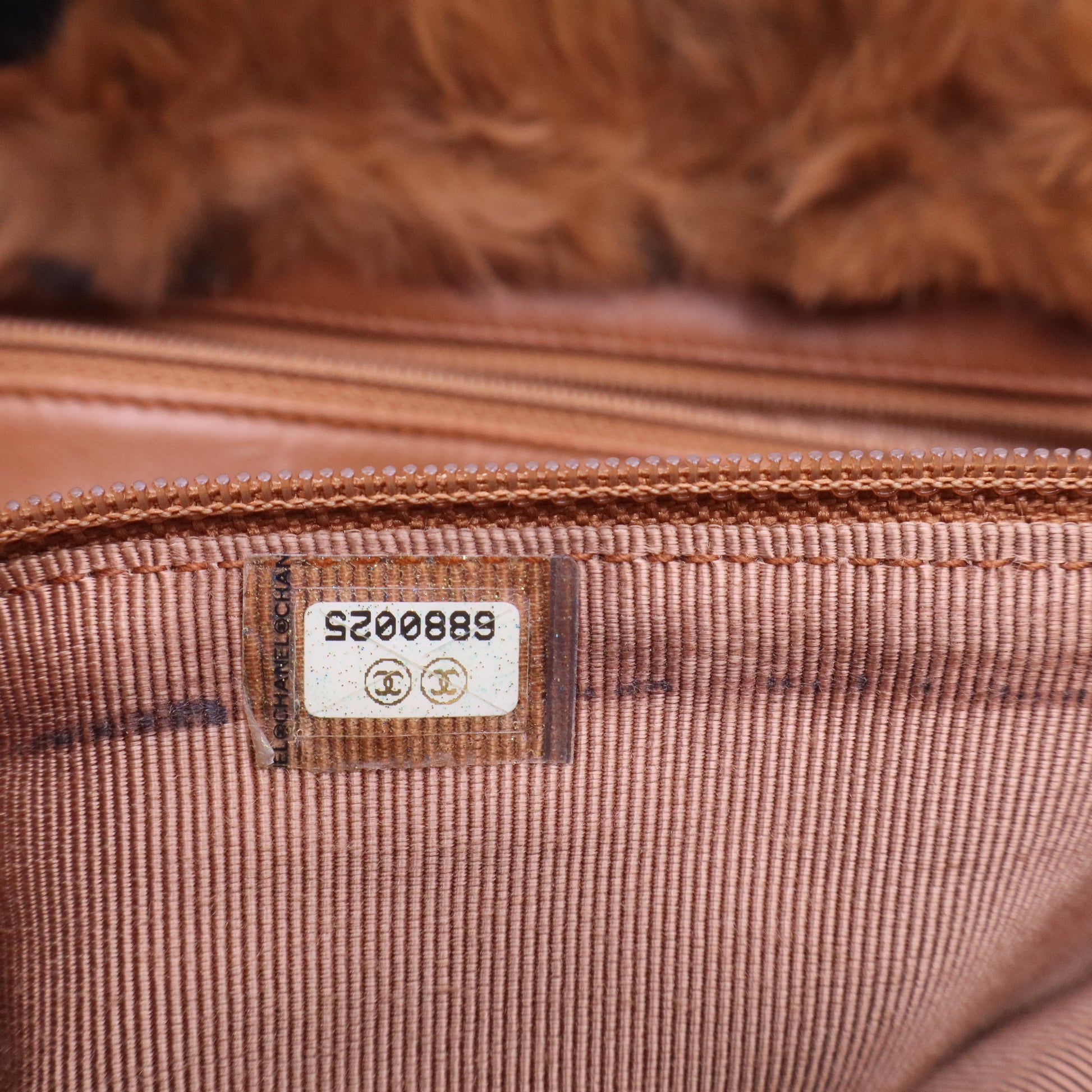 Rabbit Fur Shopping Tote B20142