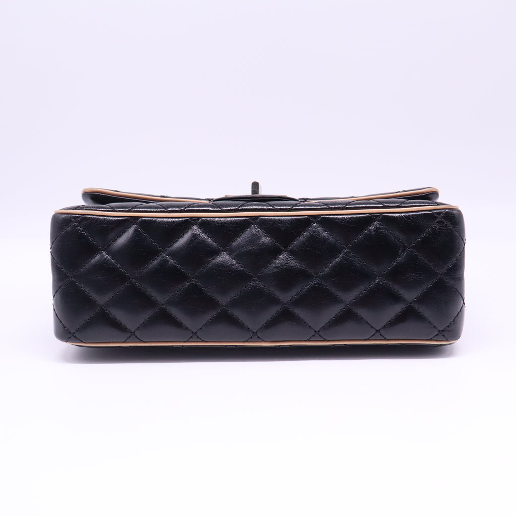 Reissue 2.55 Flap Bag Quilted Metallic Aged Calfskin 226 Twins LDJ4001