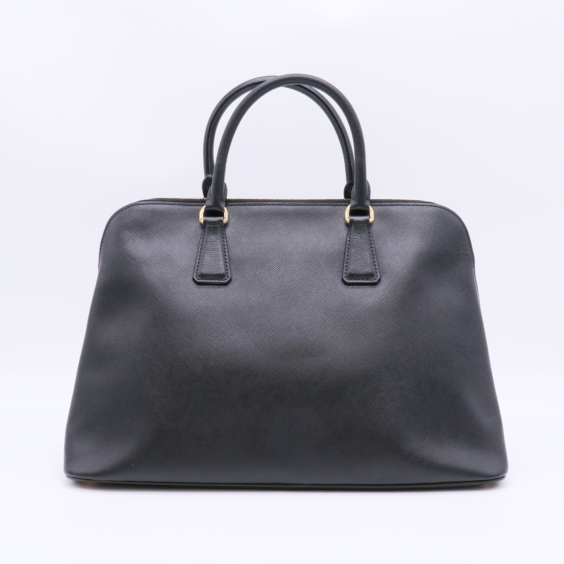 Prada Medium Saffiano Lux Promenade Satchel Bag in Nero (Black) B23050