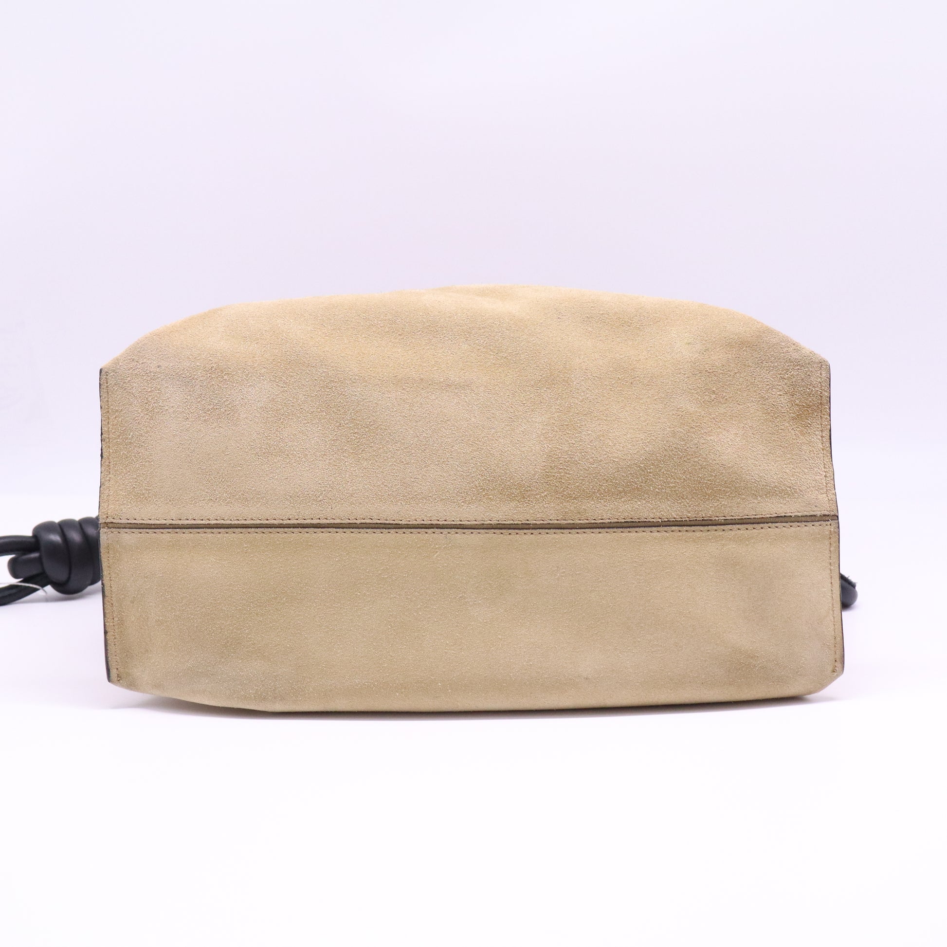 Loewe Flamenco handbag camel suede Twins LDJ4010