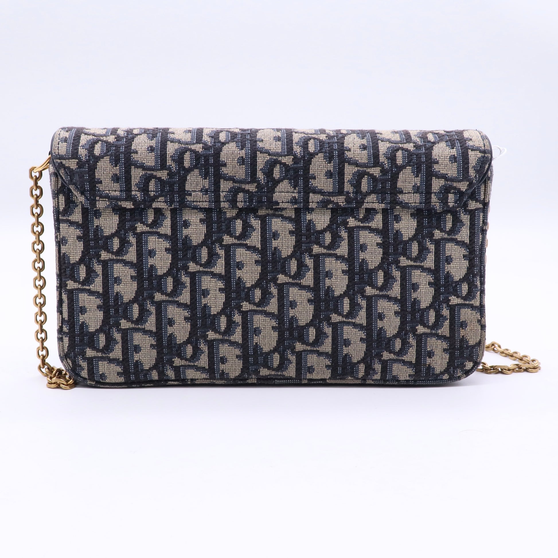 Dior Blue Oblique Jacquard Saddle Pouch twins LDJ3477