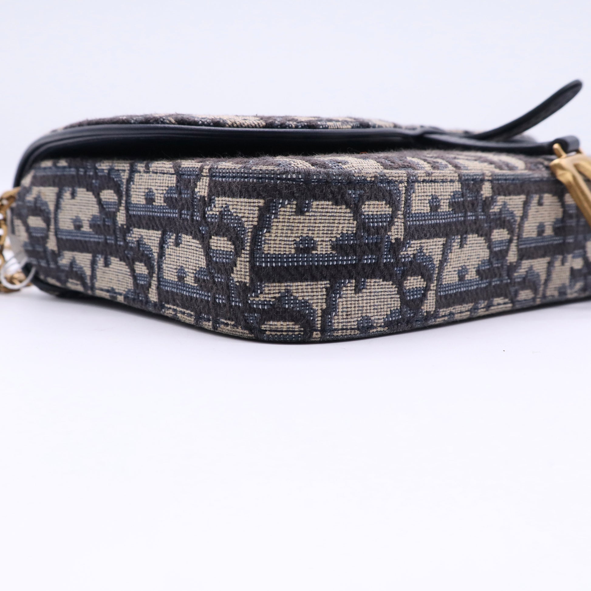 Dior Blue Oblique Jacquard Saddle Pouch twins LDJ3477