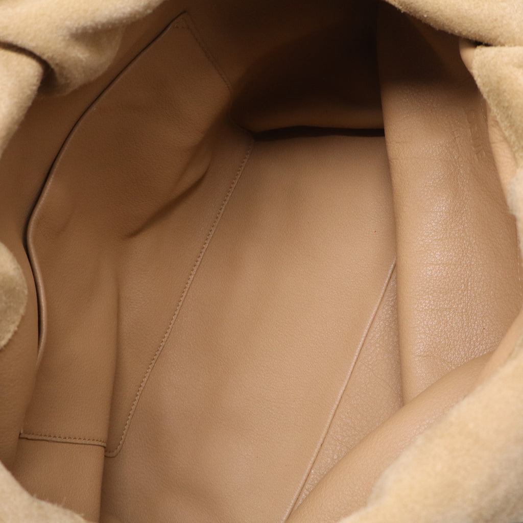 Loewe Flamenco handbag camel suede Twins LDJ4010