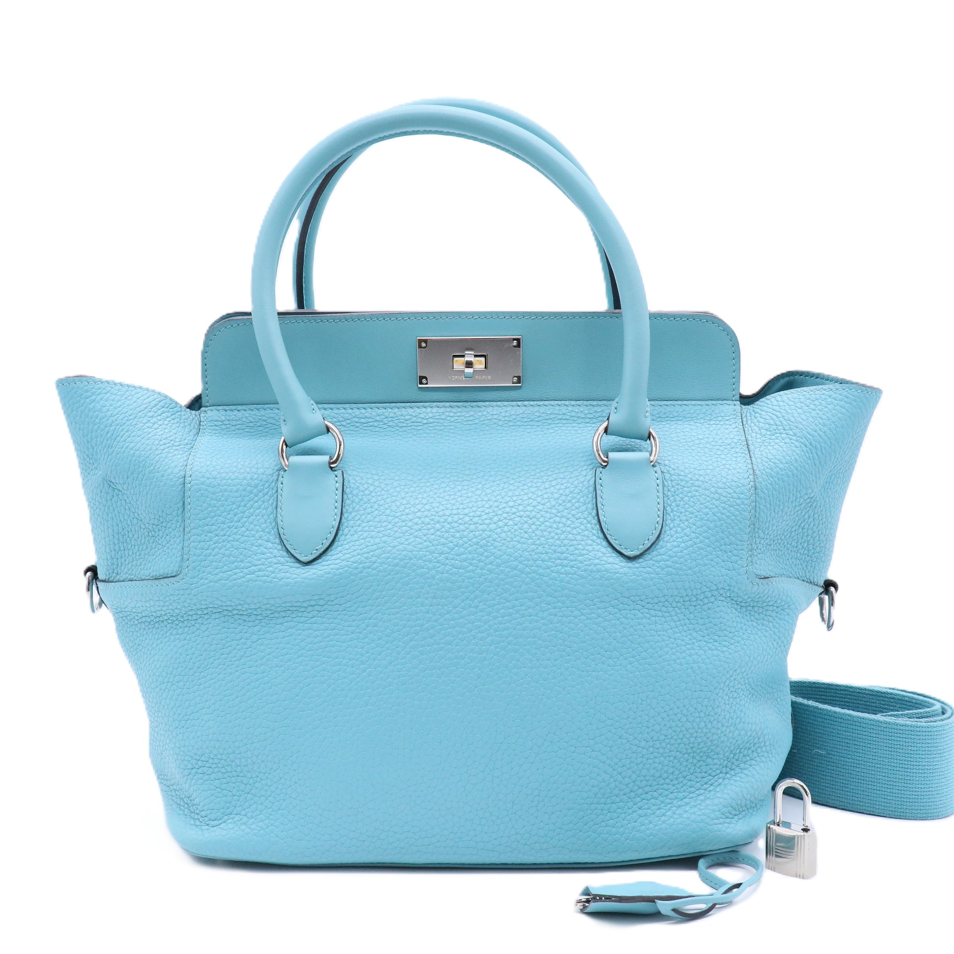Toolbox 26 Shoulder Bag Swift Leather Blue 