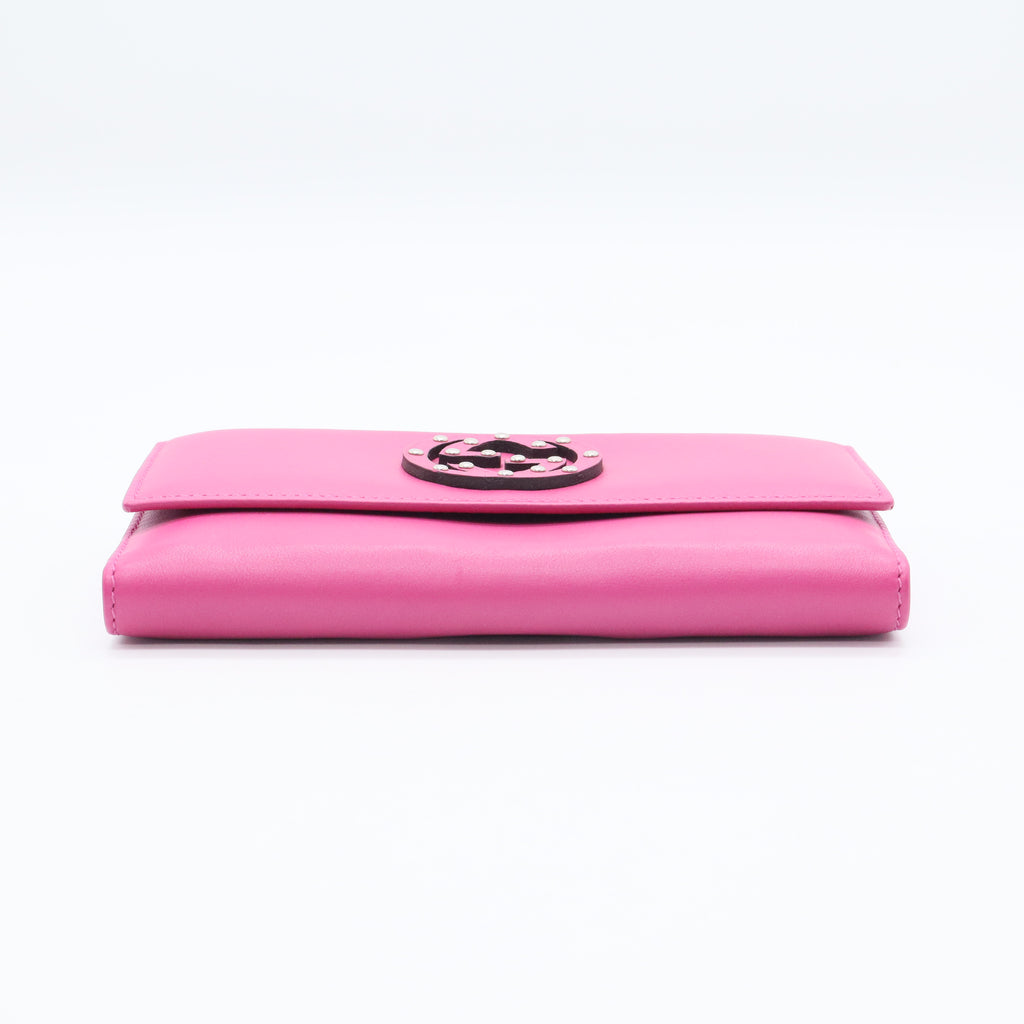 Interlocking G Logo Leather Continental Wallet w20660