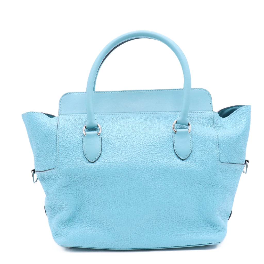 Toolbox 26 Shoulder Bag Swift Leather Blue 