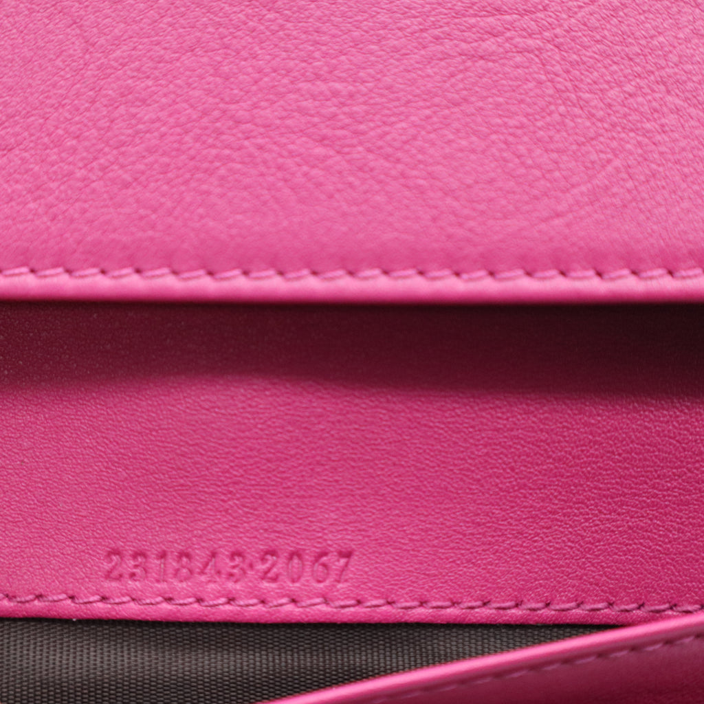 Interlocking G Logo Leather Continental Wallet w20660