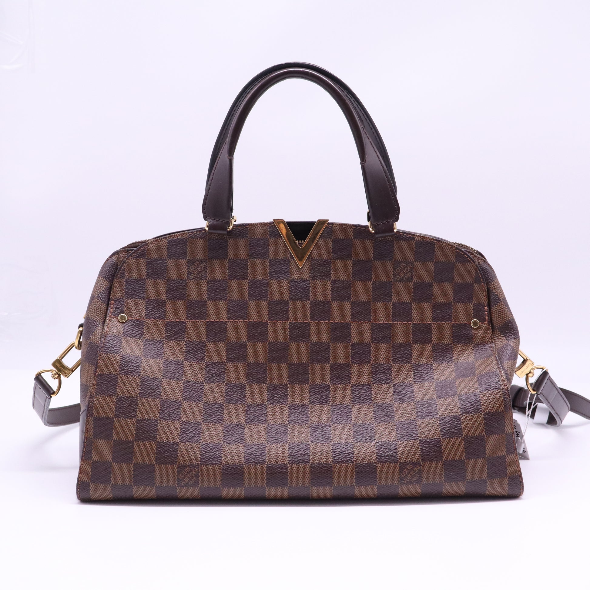 Louis Vuitton Damier Canvas Kensington Bowling Bag twins B21446