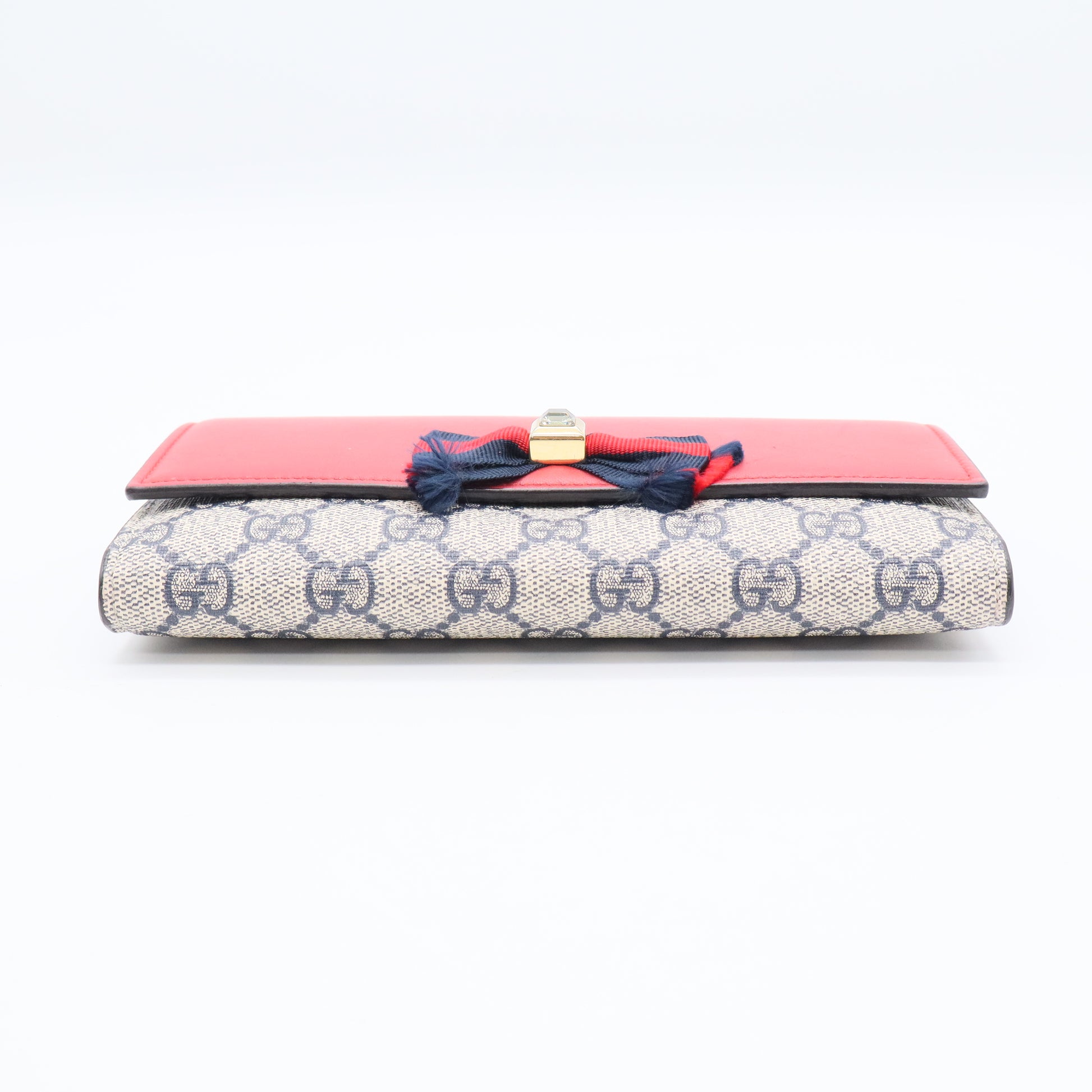 Bow Continental Wallet GG Coated Canvas and Leather W20659
