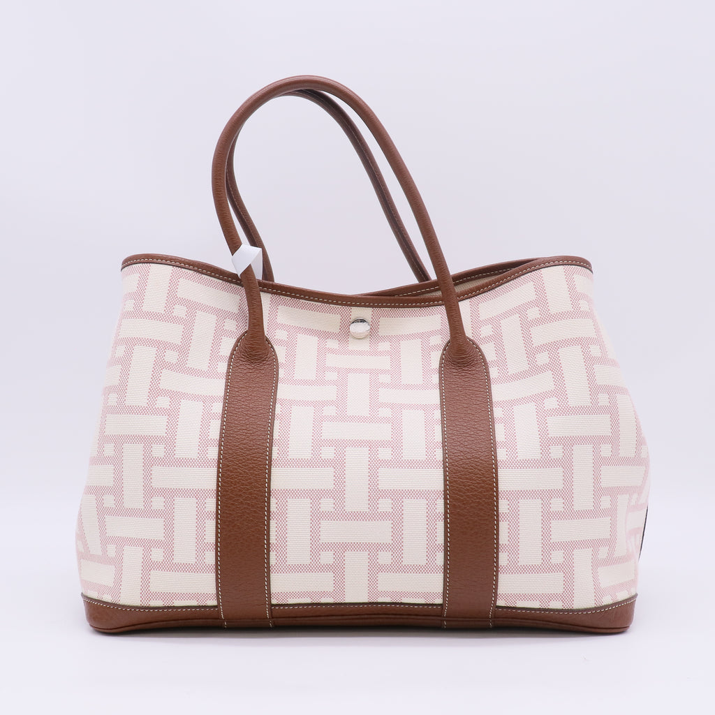 Hermes Garden Party 36 Toile Mosaique Bag twins B23728