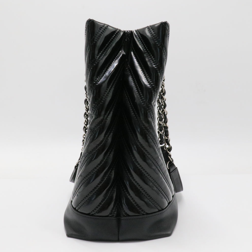 CC Charm Tote Chevron Patent Medium