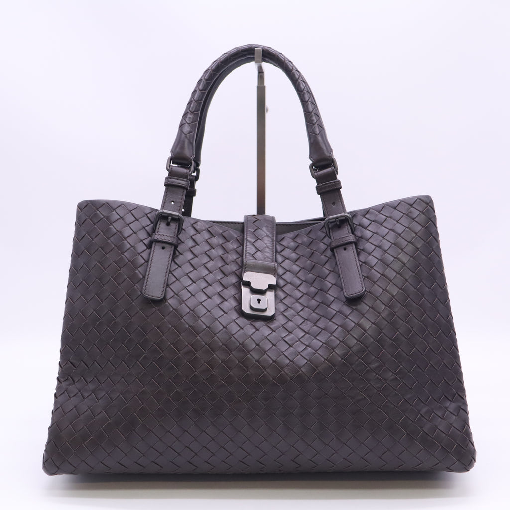 Bottega Veneta Medium Intrecciato Roma Tote B24758