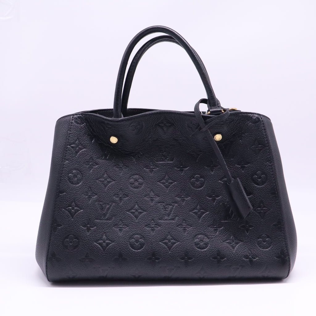 Montaigne Handbag Monogram Empreinte Leather MM Twins LDJ4008