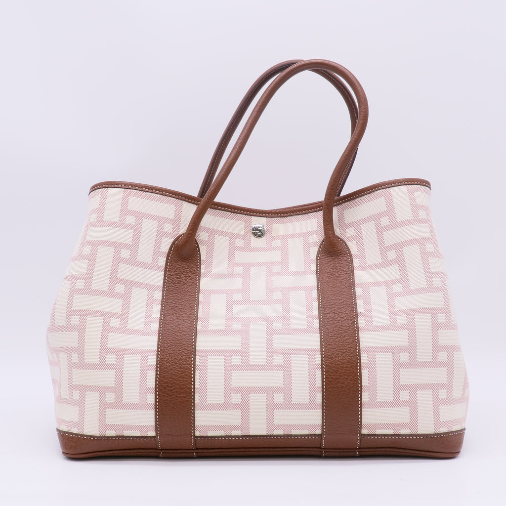 Hermes Garden Party 36 Toile Mosaique Bag twins B23728