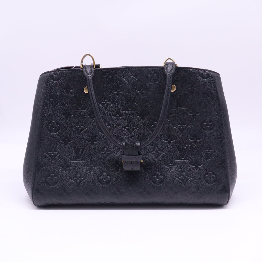 Montaigne Handbag Monogram Empreinte Leather MM Twins LDJ4008
