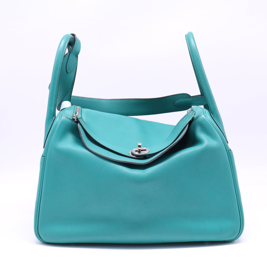 Hermes Swift Lindy 30 Bleu Paon  B21674