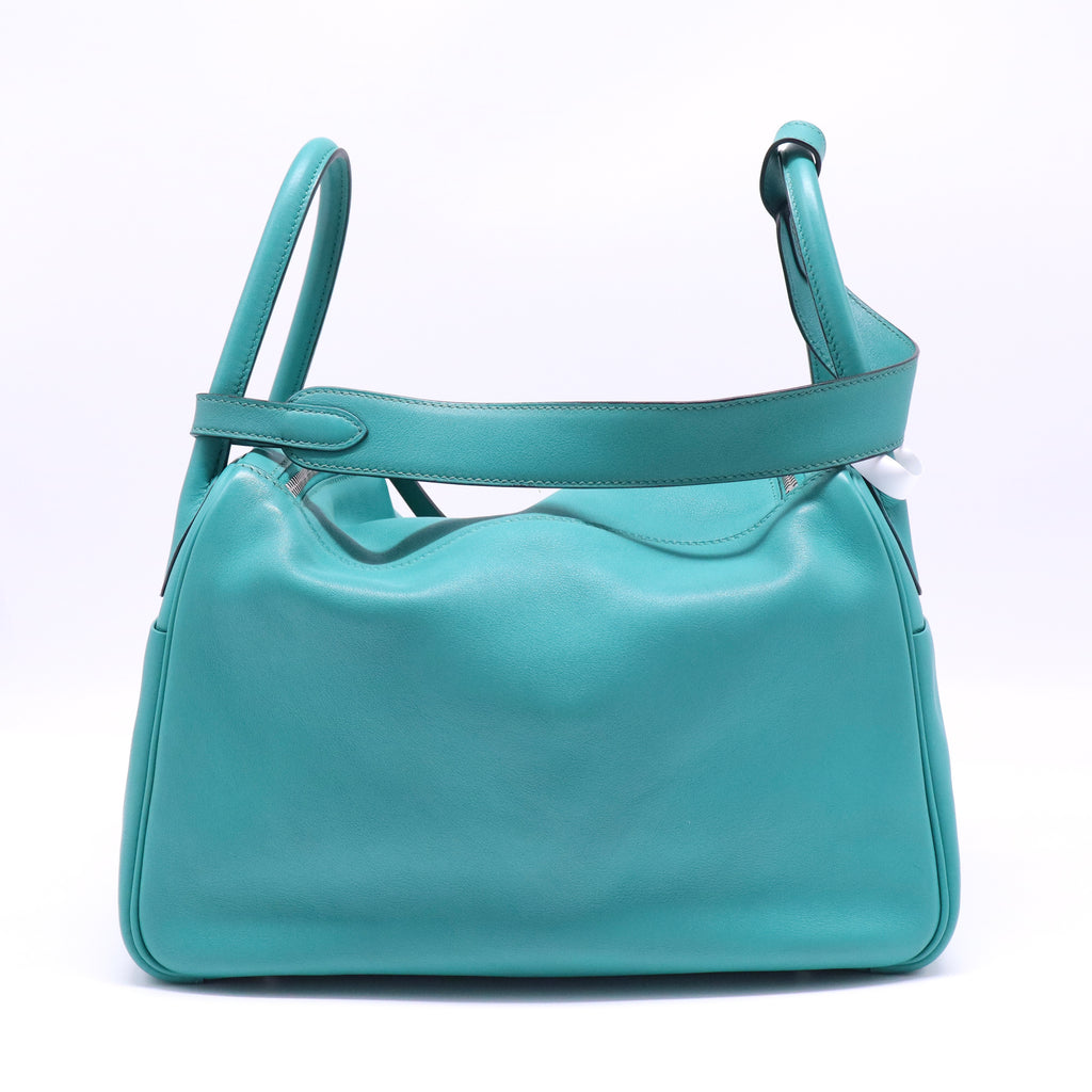Hermes Swift Lindy 30 Bleu Paon  B21674