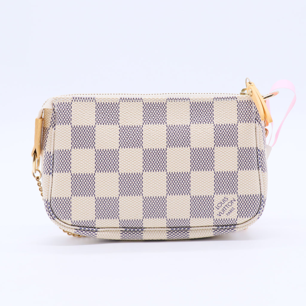 Damier small bag  Azur Pochette Accessoires twins