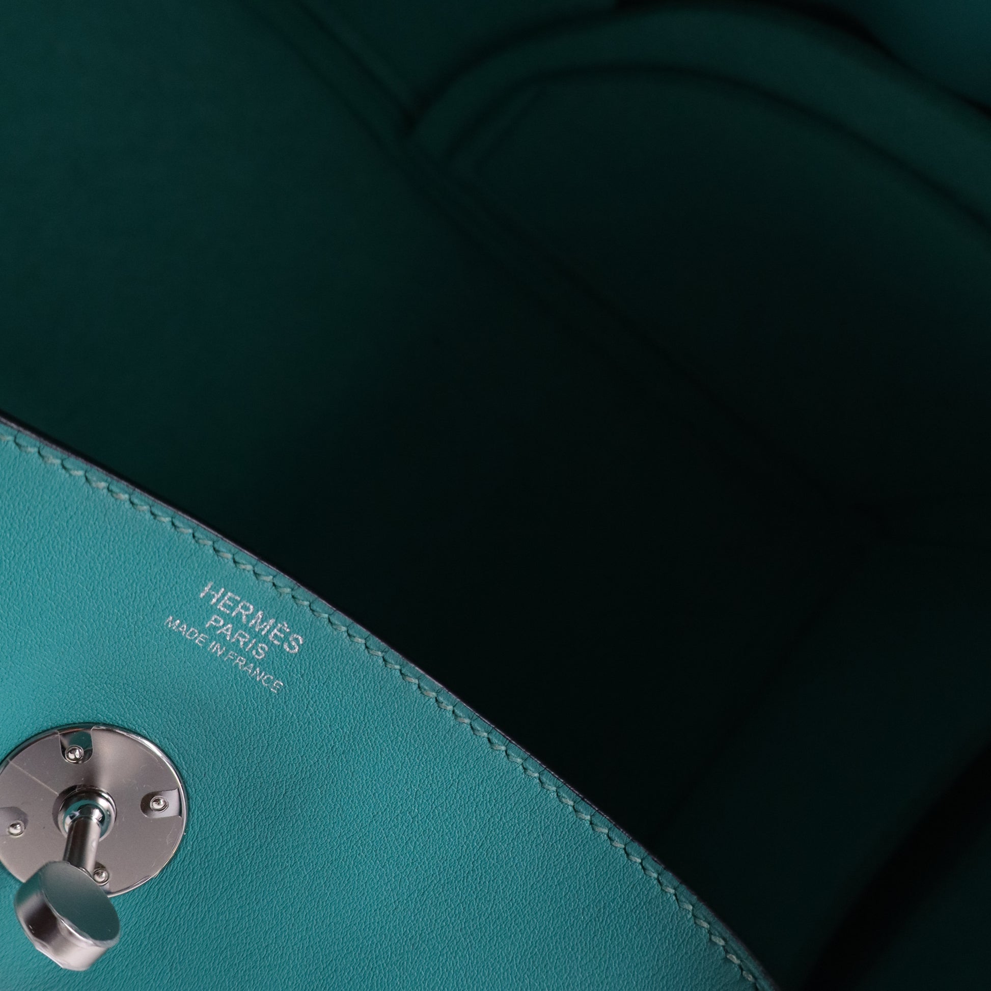 Hermes Swift Lindy 30 Bleu Paon  B21674