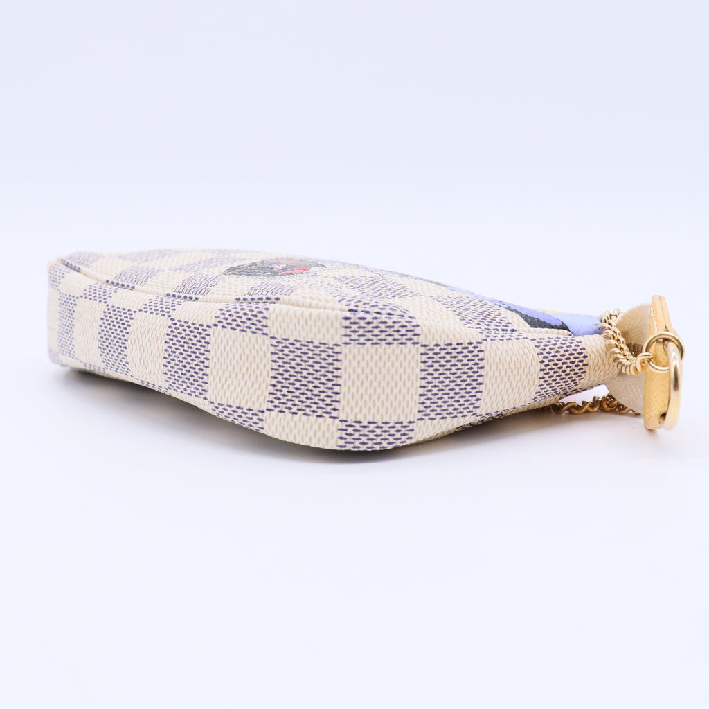 Damier small bag  Azur Pochette Accessoires twins