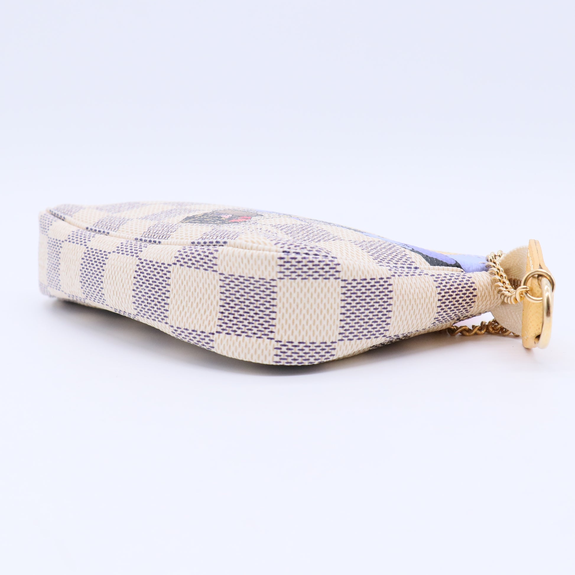 Damier small bag  Azur Pochette Accessoires twins