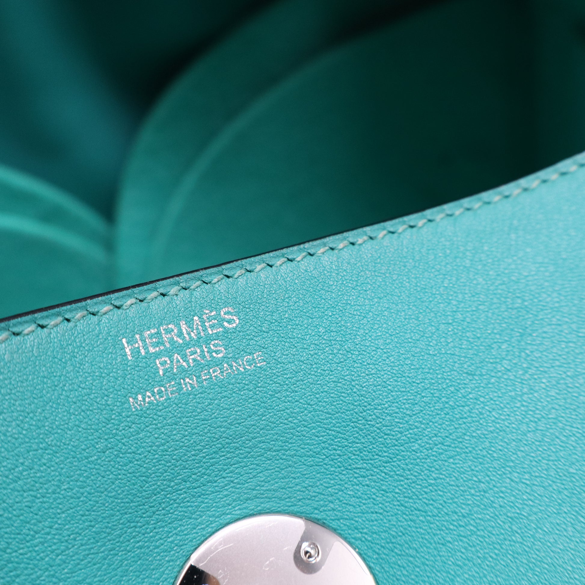 Hermes Swift Lindy 30 Bleu Paon  B21674