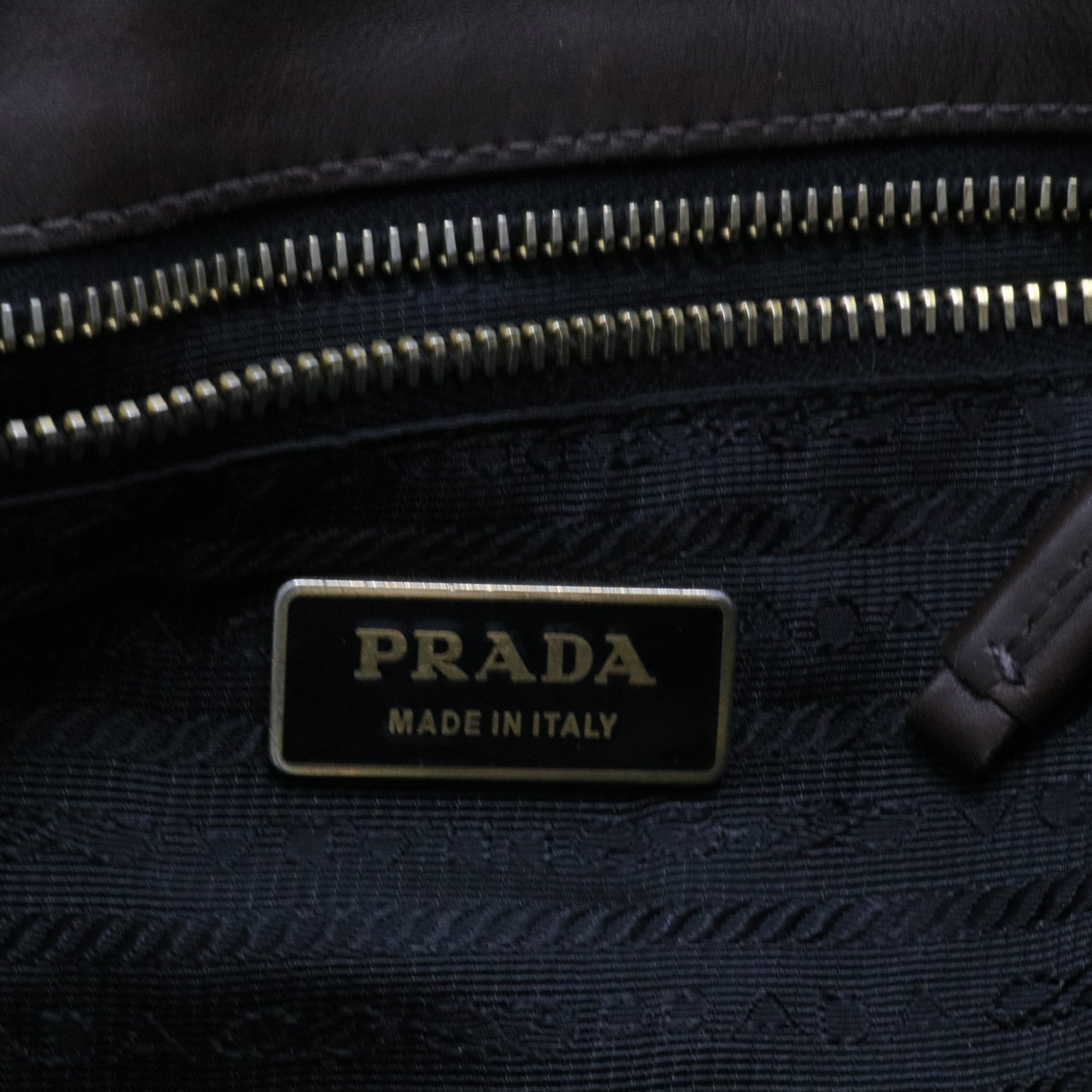 Black/Brown Leather Satchel