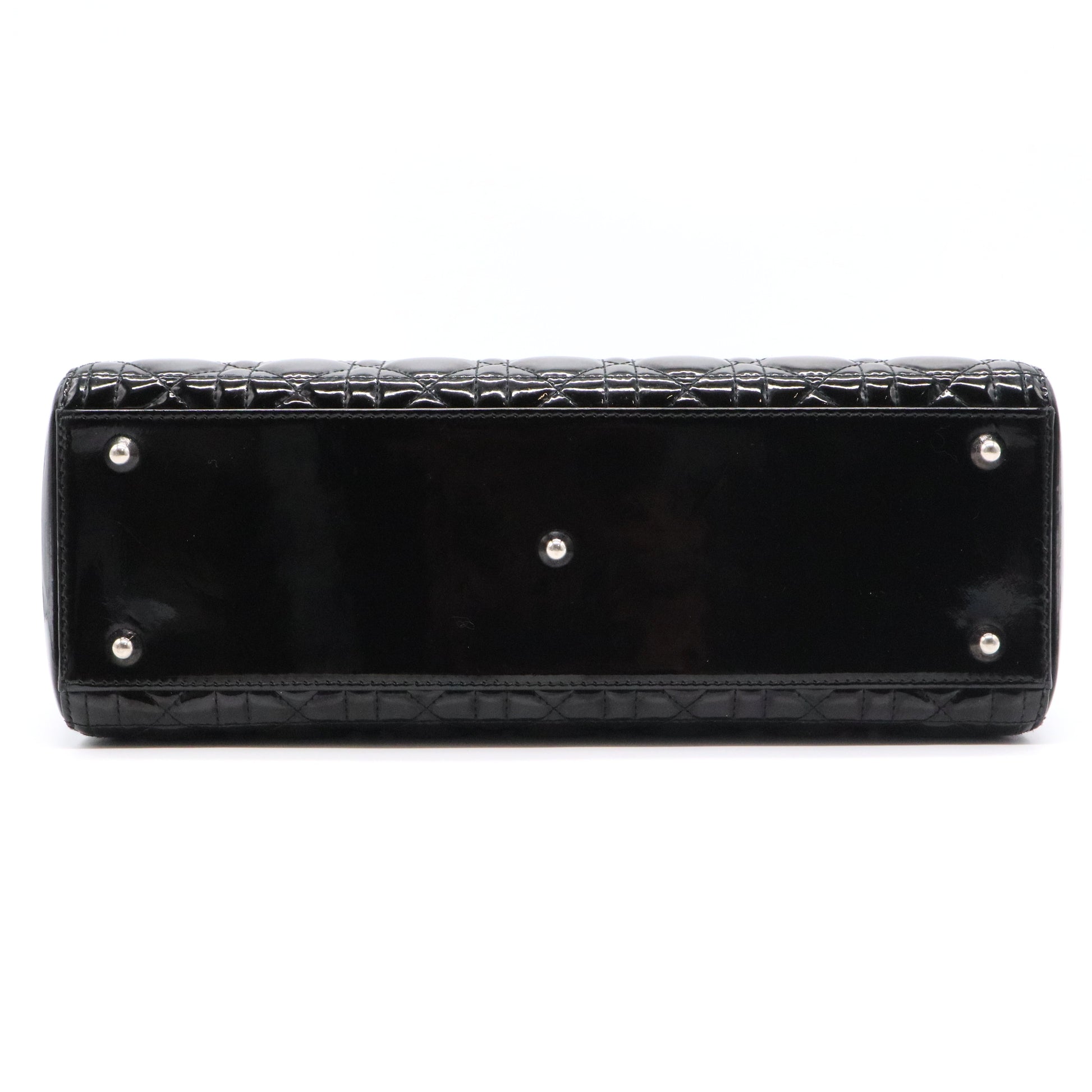 Black Patent Leather Large Lady Dior