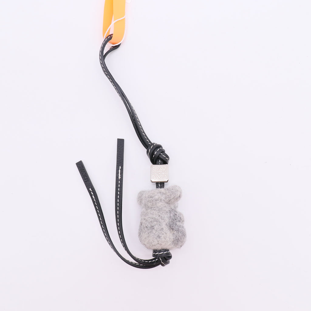 Loewe Koala Charm in Felt and Calfskin Twins LDZ214