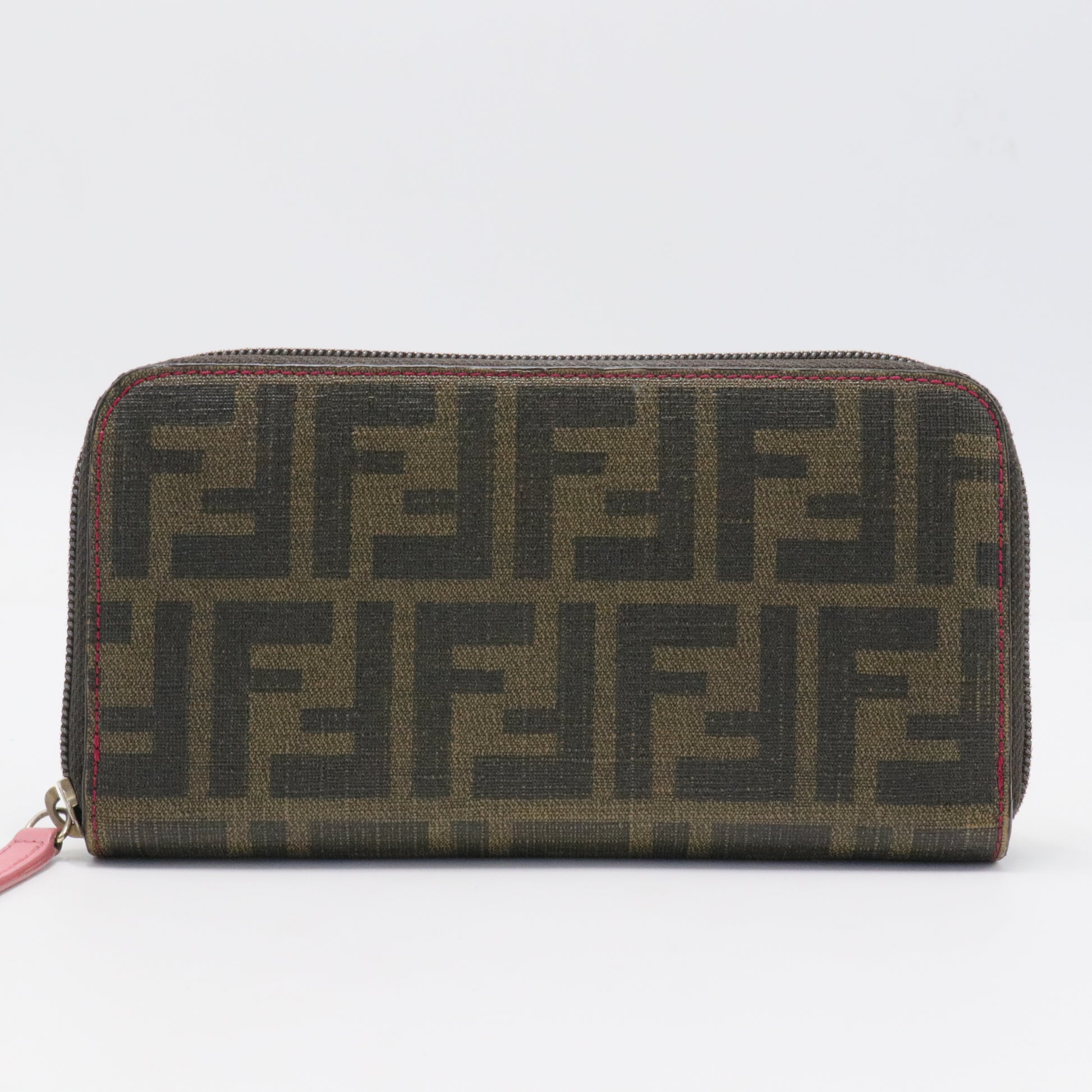 Fendi Brown Monogram-Print Leather Wallet