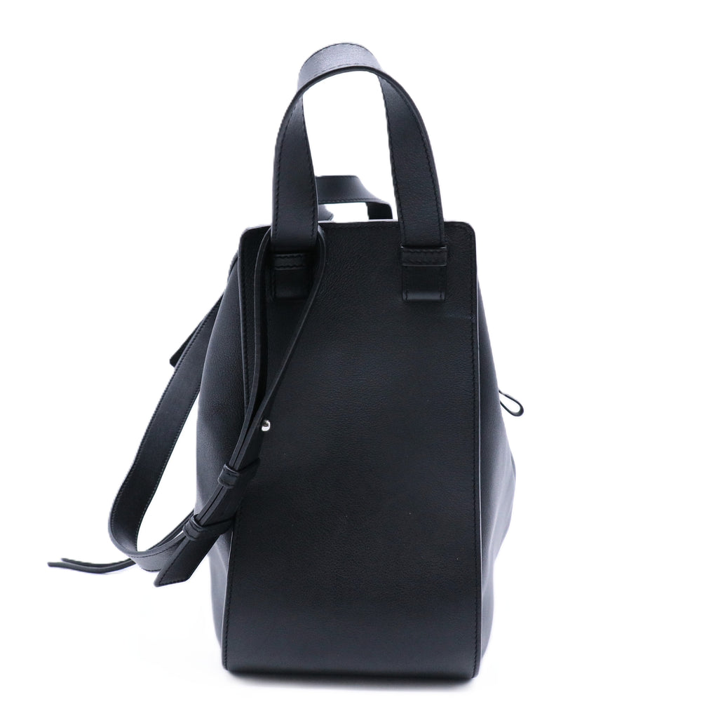 Calfskin Medium Hammock Shoulder Bag Black