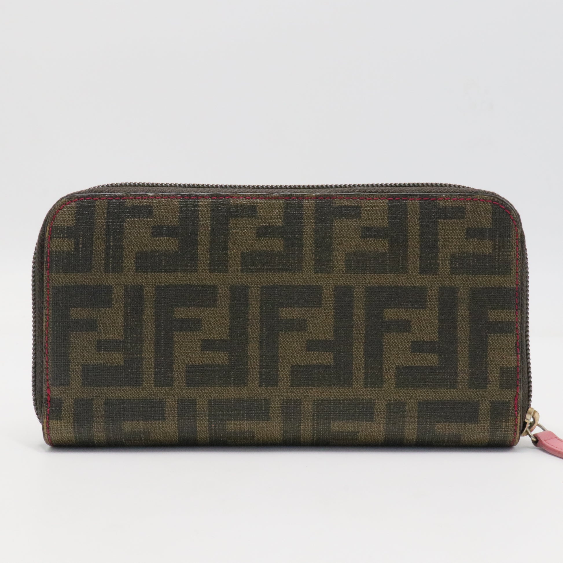 Fendi Brown Monogram-Print Leather Wallet