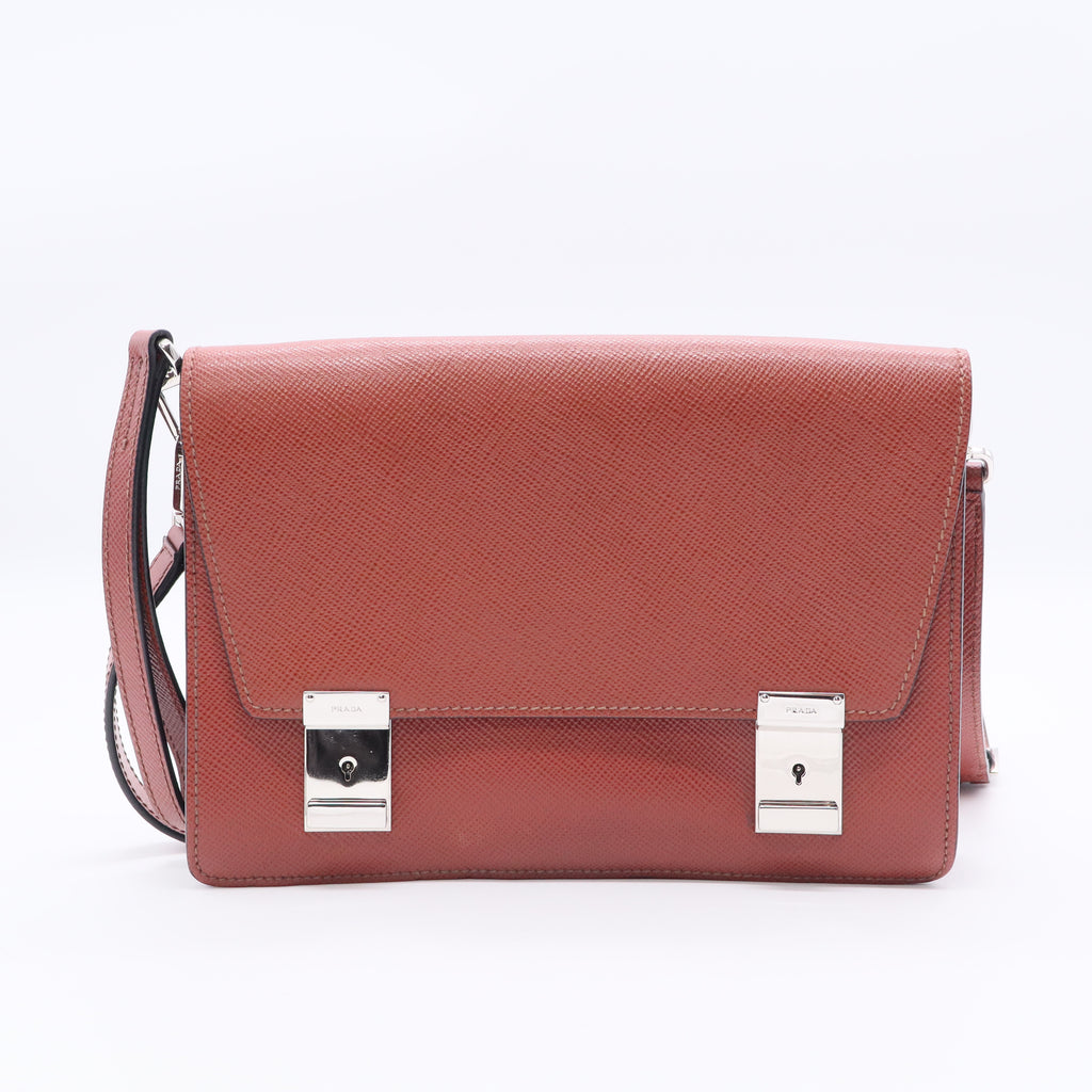 Prada Small Brown Leather Shoulder Bag B20815